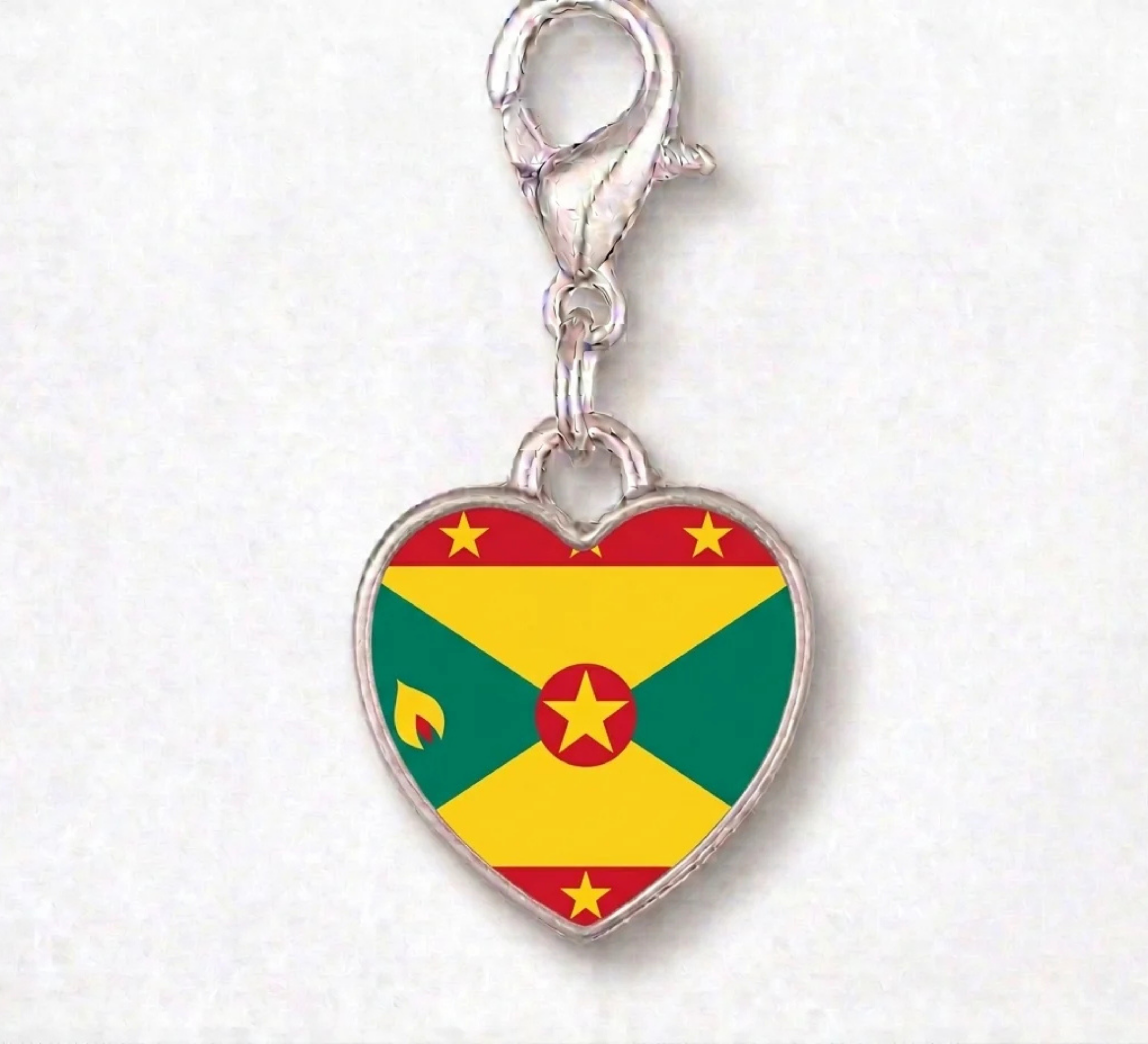 Grenada heart charm