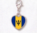 Barbados heart charm