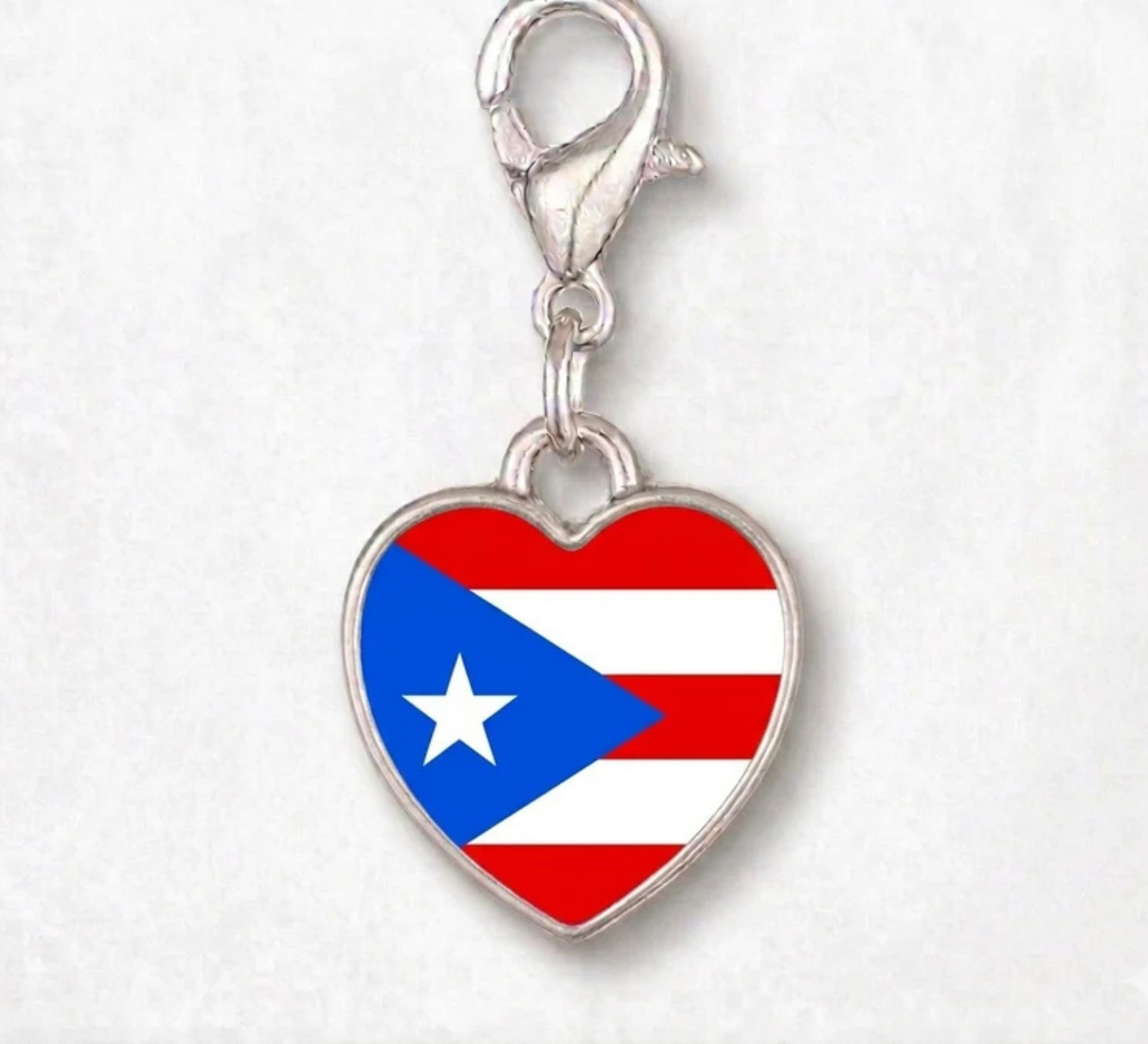 Puerto Rico heart charm
