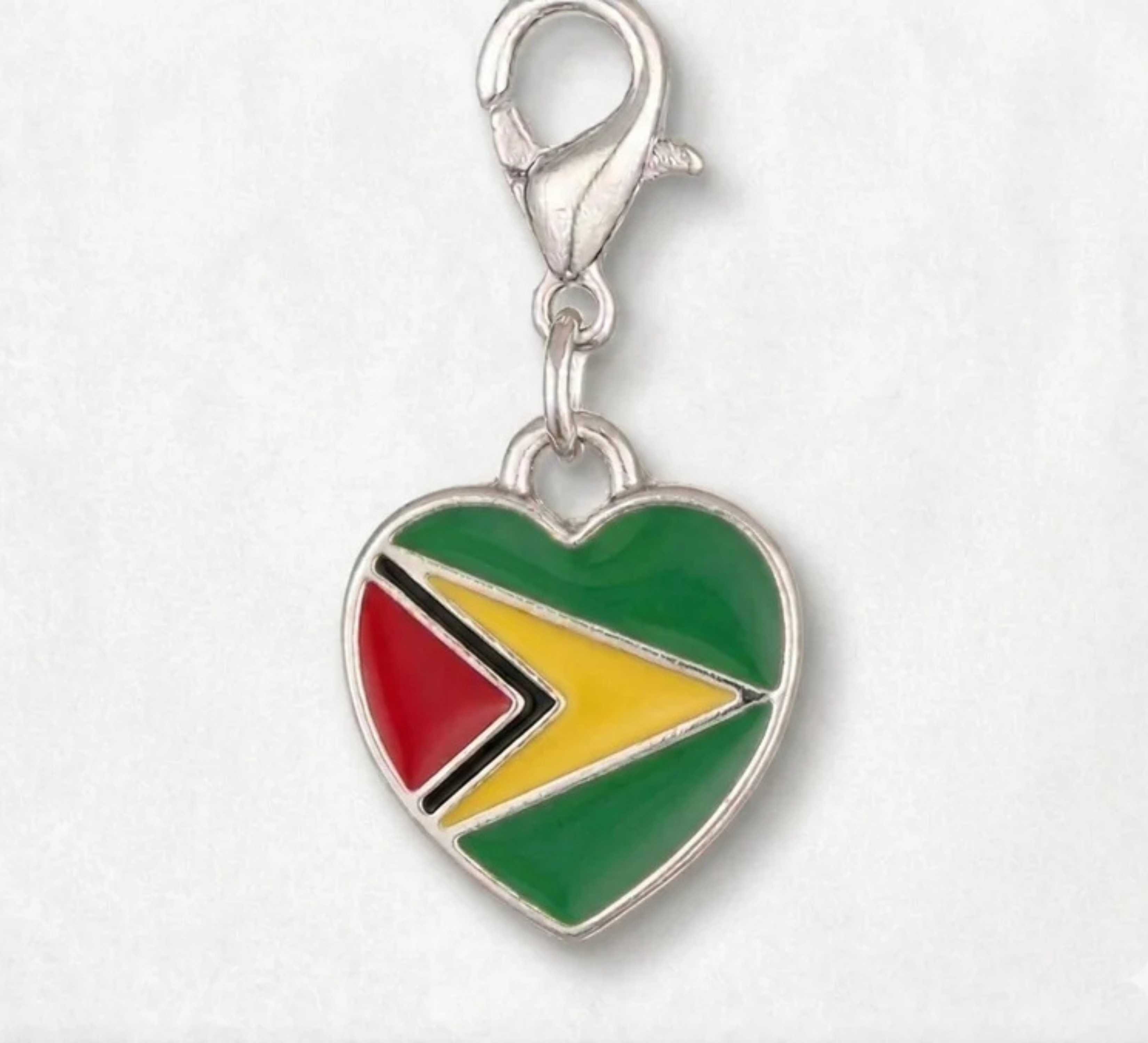 Guyana heart charm