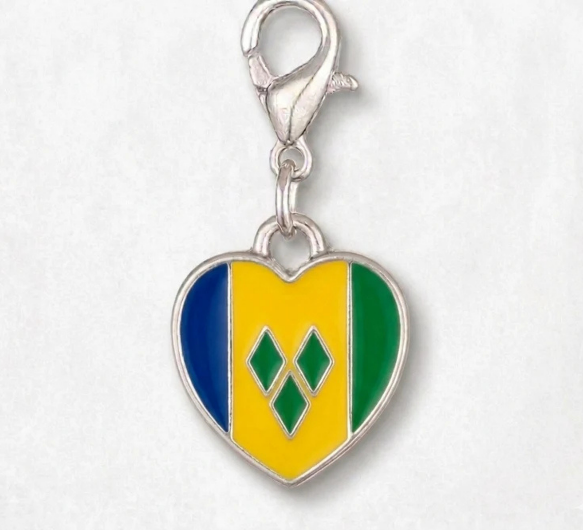 St. Vincent and the Grenadines heart charm